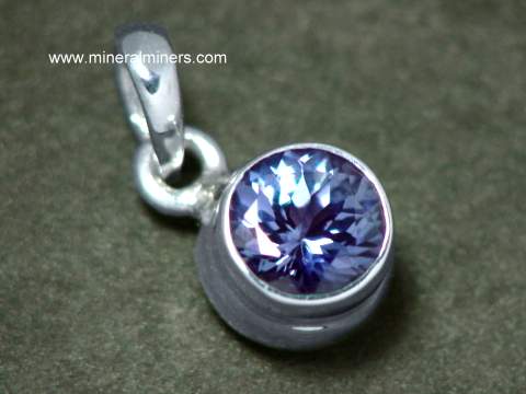 Tanzanite Pendant in Sterling Silver